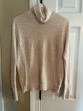 Moth Cream Cowl Neck Sweater